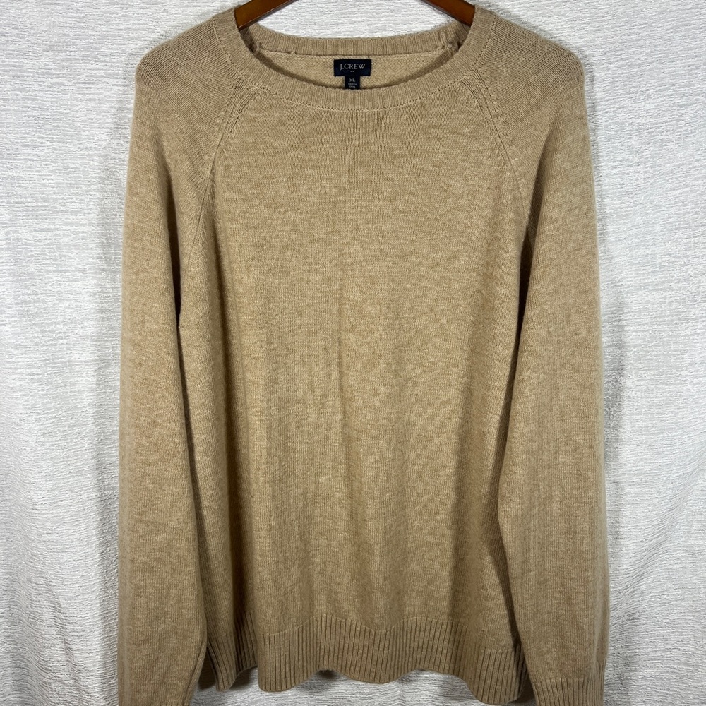 J. Crew Men's Beige Crewneck Sweater